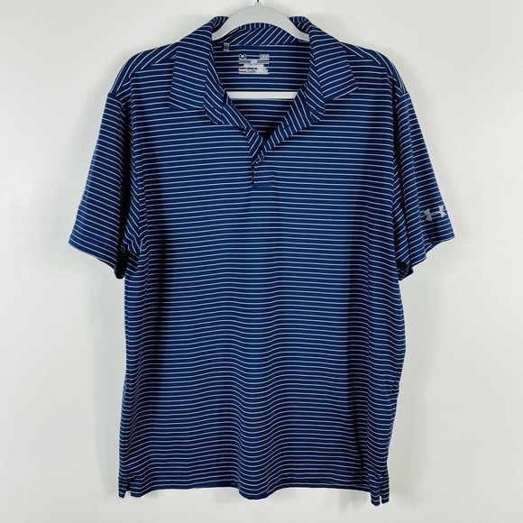 Under Armour Other - Under Armour Striped Playoff Polo Shirt